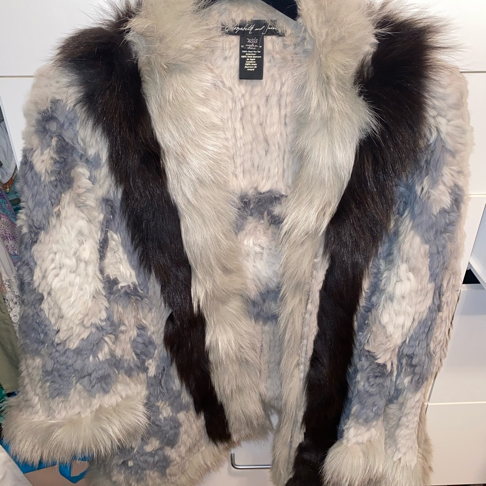 Elizabeth and James Fur Jacket